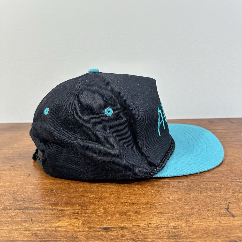 VINTAGE Alaska Snapback Hat Rope Trucker Cap Script Embroidered Headliners *NOS* - Picture 4 of 7